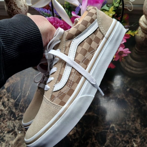 Vans Old Skool Checkerboard Skateboard/Lifestyle ShoesSize 4.5 Youth/6 Women - Picture 7 of 10